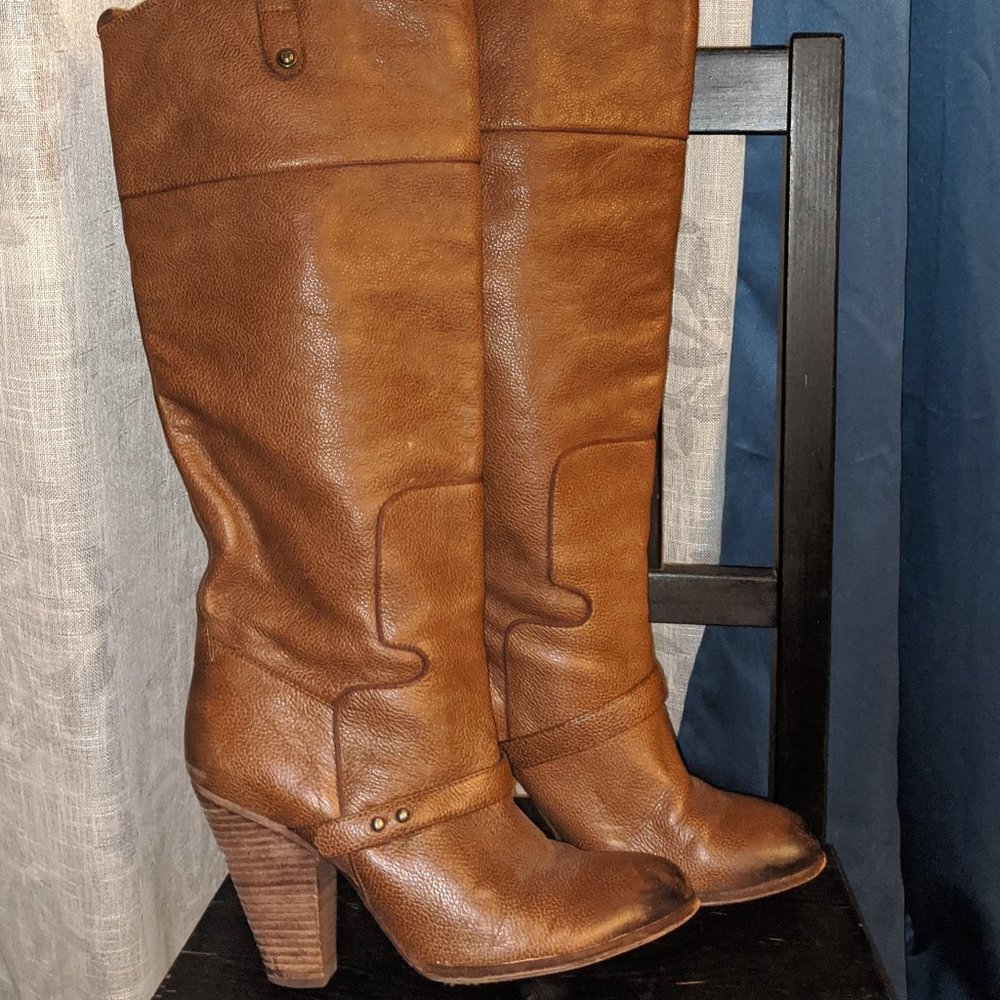 Sam Edelman Boots Size 11M Brown Country Chunky